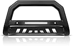 Armordillo USA 8704844 AR-T Series LED Bull Bar Compatible with Parking Sensor - Matte Black Fits 2017-2022 Nissan Titan