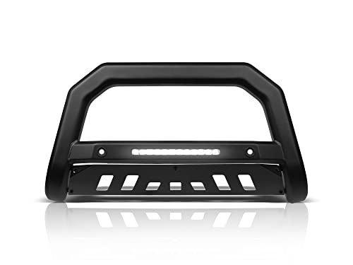 Image of Armordillo 8710661 AR-T Series LED Bull Bar Compatible with Parking Sensor - Matte Black Fits 2016-2024 Nissan Titan XD / 2012-2021 NV1500 NV2500 NV3500