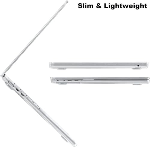 Image of TechTrendz Case Compatible for MacBook Air 13.6 inch M4 A3240 M3 A3113 M2 A2681 with Touch ID,2025 2024 2022 Release,M2 M3 M4 Air 13'' Laptop Protective Plastic Hard Shell Cover - Grey