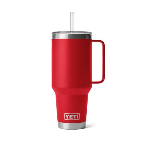 Image of YETI Rambler 42 Oz Straw Mug Rescue Red