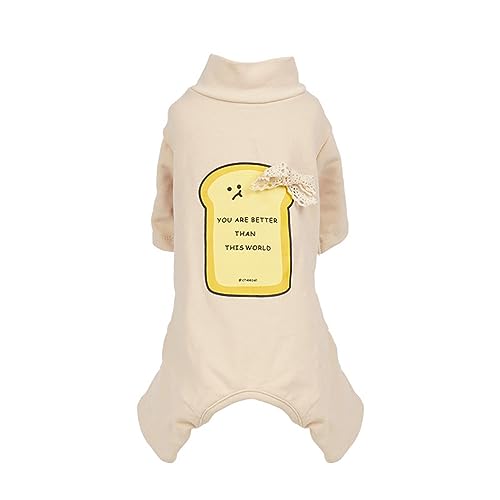 ZQTUMM 犬服 秋冬 ロンパース つなぎ 暖かい 部屋着 ドッグウェア Tシャツ 柔らかい 防寒 保温 小型犬 中型犬 ペット パジャマ ルームウェア 抜け毛対策 お出かけ 散歩 (2XL,グリーン)
