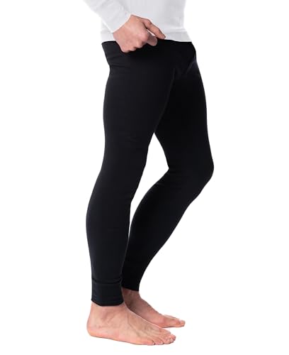 AMERICAN HEAVEN Mens Base Layer Long Pants | 100% Cotton Thermal Leggings | Multi Pack Colors4