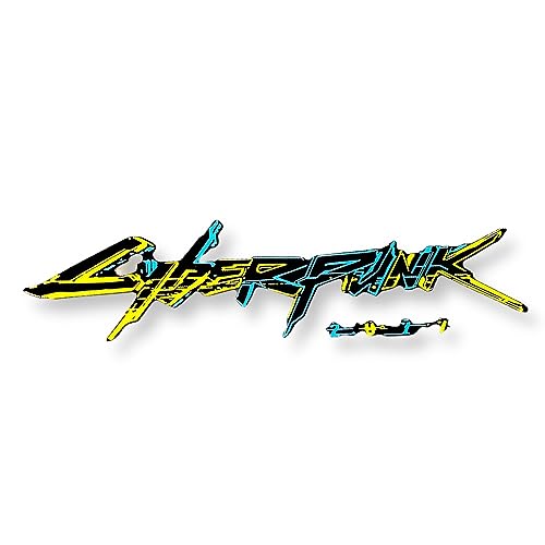 Image of Cyberpunk Vinyl Sticker and Car Decal - Water Proof, Reflective for Car, Laptop (Brown+Blue)