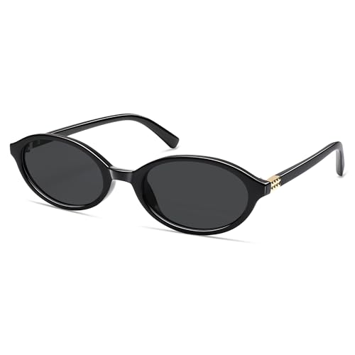Retro Oval Sunglasses for Women Men Small 90s Trendy Narrow Vintage Fashion Funny Chic Sun Glasses AP3728