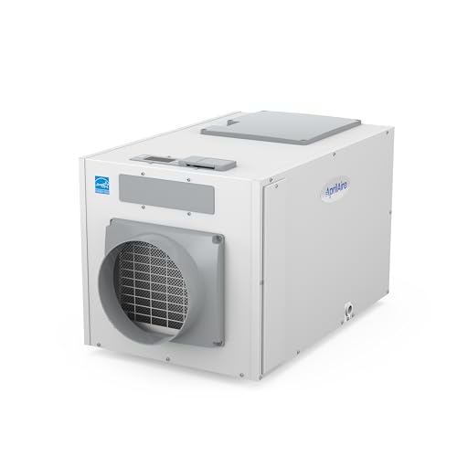 AprilAire E130 Pro 130-Pint Whole-House Dehumidifier, Energy Star Certified, Commercial-Grade for Basement, Crawlspace or Whole House up to 7,200 sq. ft.