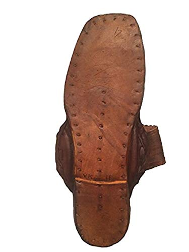 Hippie Indian Water Buffalo Jesus Sandals 100% Leather (Dark Brown, men's size 10 / women's size 12)2