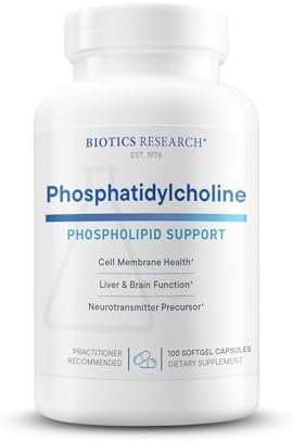 BIOTICS RESEARCH Phosphatidylcholine 420 mg/softgel, Healthy Cogn...