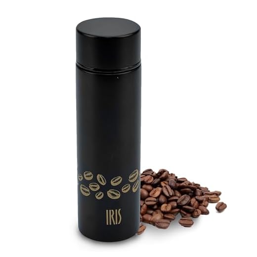 IRIS-BARCELONA Termo Café Pequeño 140ml - Mini Termo de Acero Inoxidable - Recipiente Café para llevar Trabajo, Viajes, Gimnasio - Vaso para llevar Agua Caliente o Infusión - Sin BPA