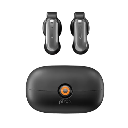 pTron Store pTron Bassbuds Vortex Clips Wireless Open Ear Earbuds - Image 3