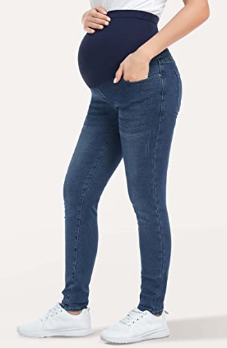 Variante de PACBREEZE pantalon premama vaquero Azul Oscuro XL