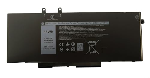 3HWPP Remplacement Batterie pour Dell Latitude 5501 5401 5511 5510 5411 5410 Precision 3541 3551 3550 Inspiron 7500 7506 7706, Compatible avec 3PCVM 10X1J...