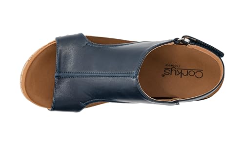 Image of Corkys Footwear Volta Wedge - Chic Elegance Meets All-Year Comfort with a 2-Inch Cork Heel and Marshmallow Insole for Stylish Everyday Wear and All-Day Comfort