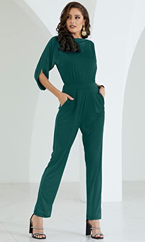 Image of KOH KOH Womens Short Sleeve Semi Formal Cocktail One Piece Jumpsuit Romper