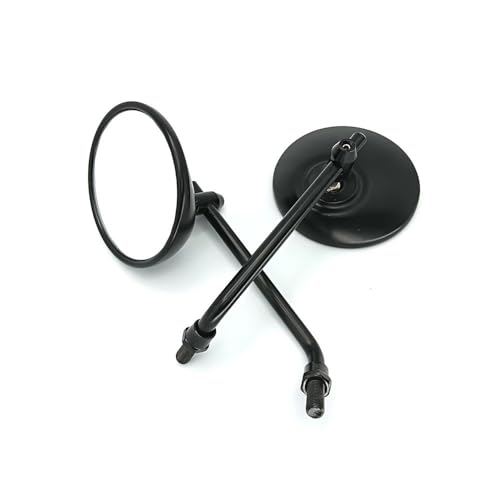 Espejo retrovisor universal para motocicleta redondo de doble poste reforzado