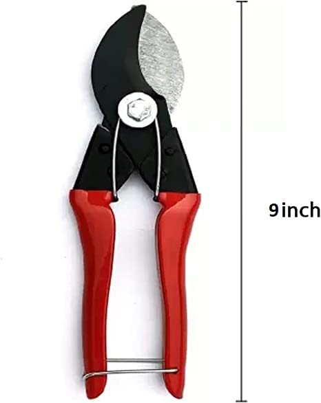 ACHRO Gardening Tool Set of 6 for Home Gardening |Weeder, Rake, Big Trovel, Small Trovel, Fork and Pruner | Comfortable Grip Handle | Rust Free Metal | Digging Tool Set