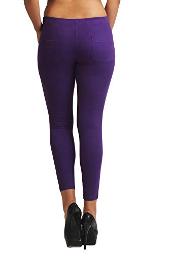 Image of Frenchtrendz Women's Skinny Fit Mid Rise Stretchable Cotton Spandex Jegging Pull On (XS-4XL)