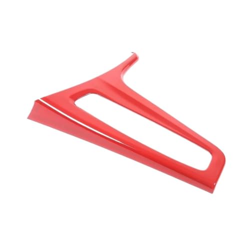 Embellecedor adhesivo de panel central para Cadillac Escalade 2021-2023 fibra carbono rojo