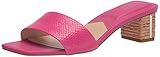 Parte superior de piel Franco Sarto Sandalia Cruella Slide para mujer, rosa (Fuscia), 36 EU