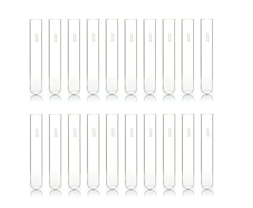 Image of RG� Borosilicate glass Test Tube 25mm x 150 mm, Capacity 55 ml (Boiling Tube) with Rim (20)