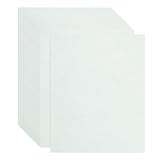 QUARKZMAN 30 Blätter Pergamentpapier 21,5 x 28 cm Vintage Karton 180 GSM Pergament Druckerpapier Für Einladungen DIY Karten Menüs Zertifikate Basteln Zeichnen Blau-Grau