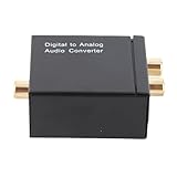LUCKDANO Convertitore Audio da Digitale Ad Analogico - Scatola Commutatore Audio da Ottico a, Convertitore da Coassiale/a L/R - Design Compatto, Plug and Play, Adatto per Uso Domestico e