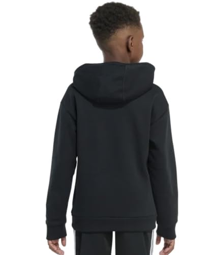 Adidas Youth Boy's Fleece Long Sleeve Graphic Logo Pullover Hoodie (US, Alpha, Small, Regular, Grey Heather)3