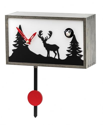 Reloj de pared de cuco Trenkle con música para decorar salones modernos 2