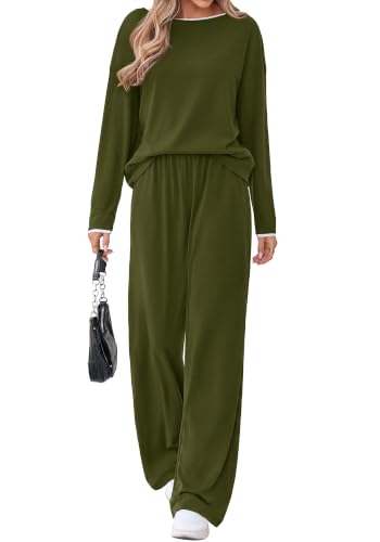 KIRUNDO 2 Piece Matching Lounge Sets for Women Fall Outfits - image 1