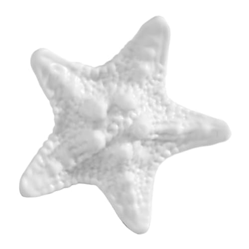 Gihioue Cubierta para la abertura de desbordamiento del lavabo del baño, tapón de rebosadero en forma de estrella de mar para desagüe, sistema de alcantarillado, tapón de rebosadero - adecuado para