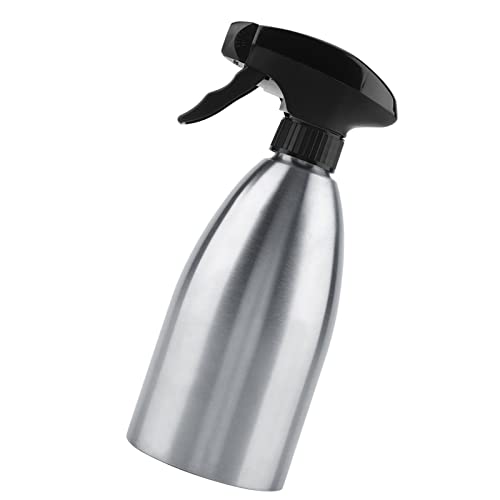 SIXRUN Pulverizador de Aceite Portátil de Acero Inoxidable para Cocinar en Barbacoa, Ergonómico, Pulverización Uniforme, Uso en Barbacoa y Cocina Al Aire Libre, Material Plástico ABS