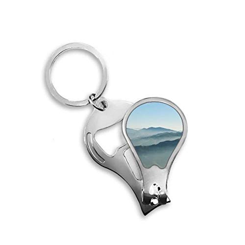 Coupe-ongles de pieds paysage Soleil Montagnes Ciel Brouillard Nature