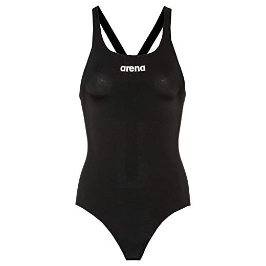 arena Damen Sport Badeanzug Solid Swim Pro (Schnelltrocknend, UV-Schutz UPF 50+, Chlorresistent), Black-White (55), 40