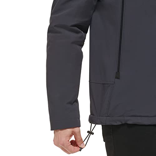 Image of Calvin Klein Men's Winter Coats - Sherpa-lined Hooded Soft Shell Jacket