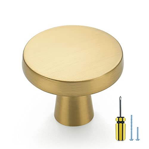 Ravinte Brushed Brass Kitchen Cabinet Knobs 30 Pack