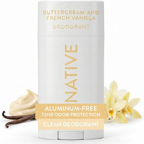 Image of Native Deodorant Contains Naturally Derived Ingredients, 72 Hour Odor Control, Deodorant for Women and Men, Aluminum Free, Buttercream & French Vanilla 2.65oz (Pack of 12)