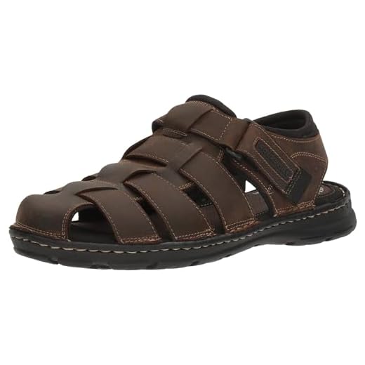 Rockport Men's Darwyn Fishermen Sandal, Brown II Leather, 13 M US