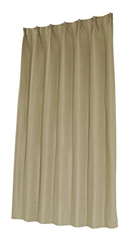 ユニベール 遮光ドレープカーテン エコプレーン2 ベージュ 幅100×丈135cm 1枚