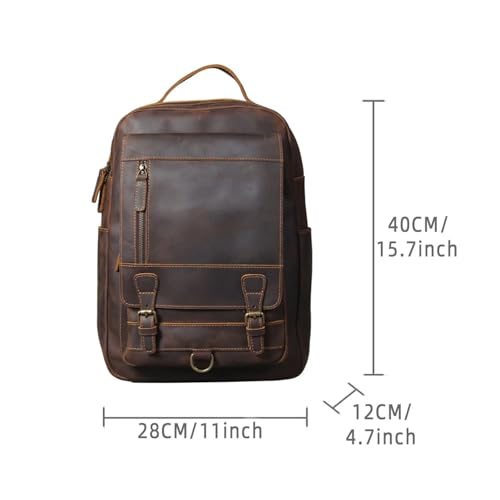 Mochila de cuero ergonómica para portátil que evita el dolor en tus viajes 6