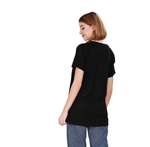 Image of WEET Women's Cotton Long Printed T-Shirt