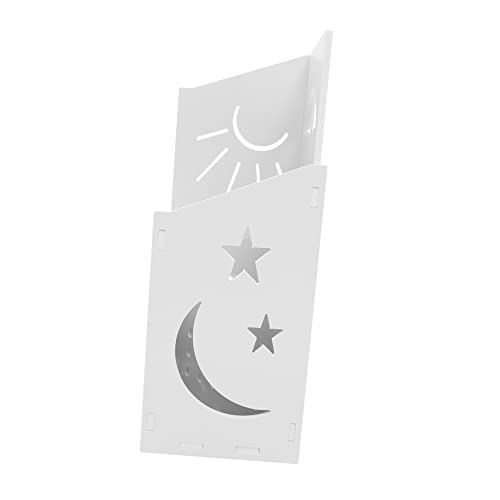 Porte-parapluie blanc en PVC stable, support design pour maison et bureau