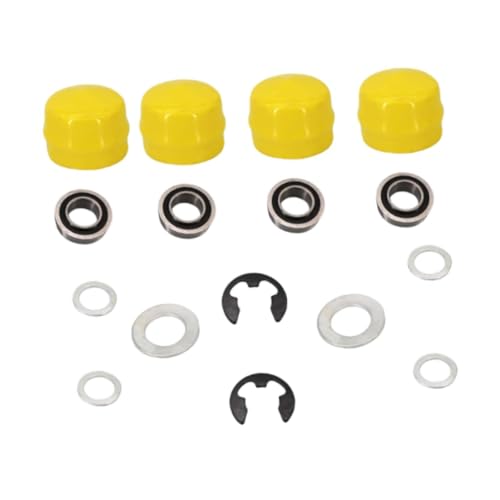 JISADER Piezas del Kit de reconstrucción de cojinetes de Rueda de cortacésped AM118315 AM127304 Reemplazo para Tractores de cortacésped