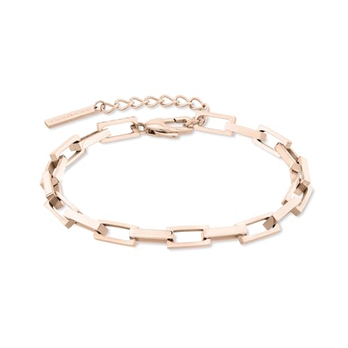 Chaîne à maillons carrés LIEBESKIND BERLIN et parure bijoux en acier moderne pour femme