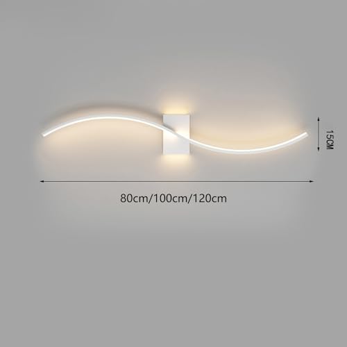 Aplique LED de pared largo para pasillos oscuros y salones modernos 6