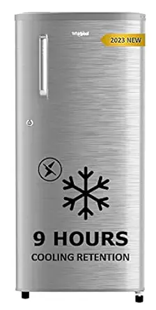 Whirlpool 184 L 3 Star Direct-Cool Single Door Refrigerator (205 WDE PRM 3S MAGNUM STEEL-Z, Magnum Steel, Grey, 2023 Model)