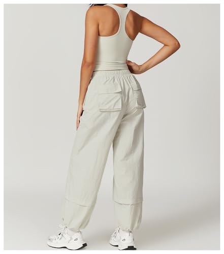 Joggers for Women High Waisted Cargo Pants Women Baggy Wide Leg Pants Women with Pocket for Workout4