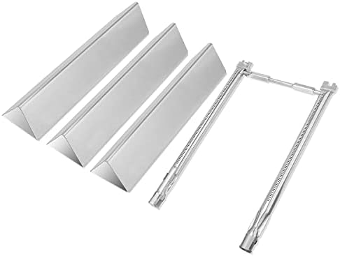 Weber Spirit Grill Replacement Parts, 7635 Weber Spirit Flavorizer Bars 15.3 Inch Weber Flavorizer Barsand 69785 Burner for Weber Spirit I & II 200 with Front Control, Spirit E210, E220, S210, S220