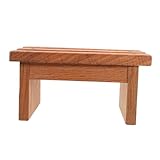 Escabeau court : matériau en bois robuste sélectionné, robuste et difficile à déformer, compact et tabouret de cuisine pour tout-petits