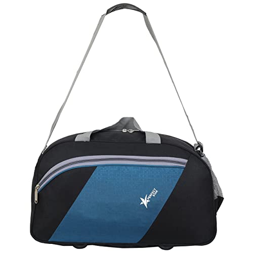 Image of PERFECT STAR 40L Duffle Bags for travellings | Carry Bag for Women Travel | Bag for travellin | Travel Bag for man | Luggage Bags for Women (Black Blue)