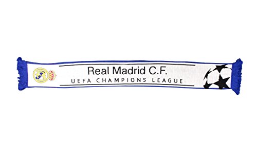  Sciarpa del Real Madrid – Jacuard in bianco UEFA Champions League