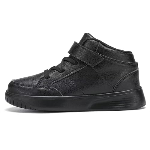 Image of Kids Sneakers Boys Running Shoes Girls High Top Casual Lightweight Classic Adjustable Strap Sneakers
